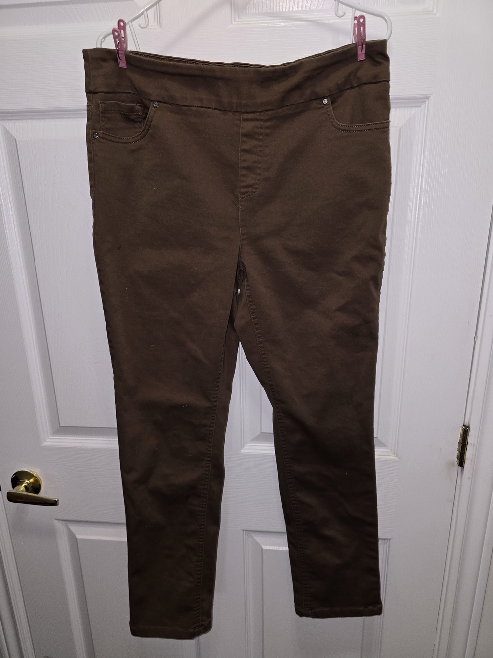 Brown Womens Stretch Jeans
